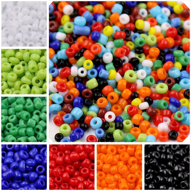 Материал для браслетов DIY из чешского стекла дешевых бусин Charm Czech Glass Seed размером 1,5/2/3/4 мм в разных цветах.