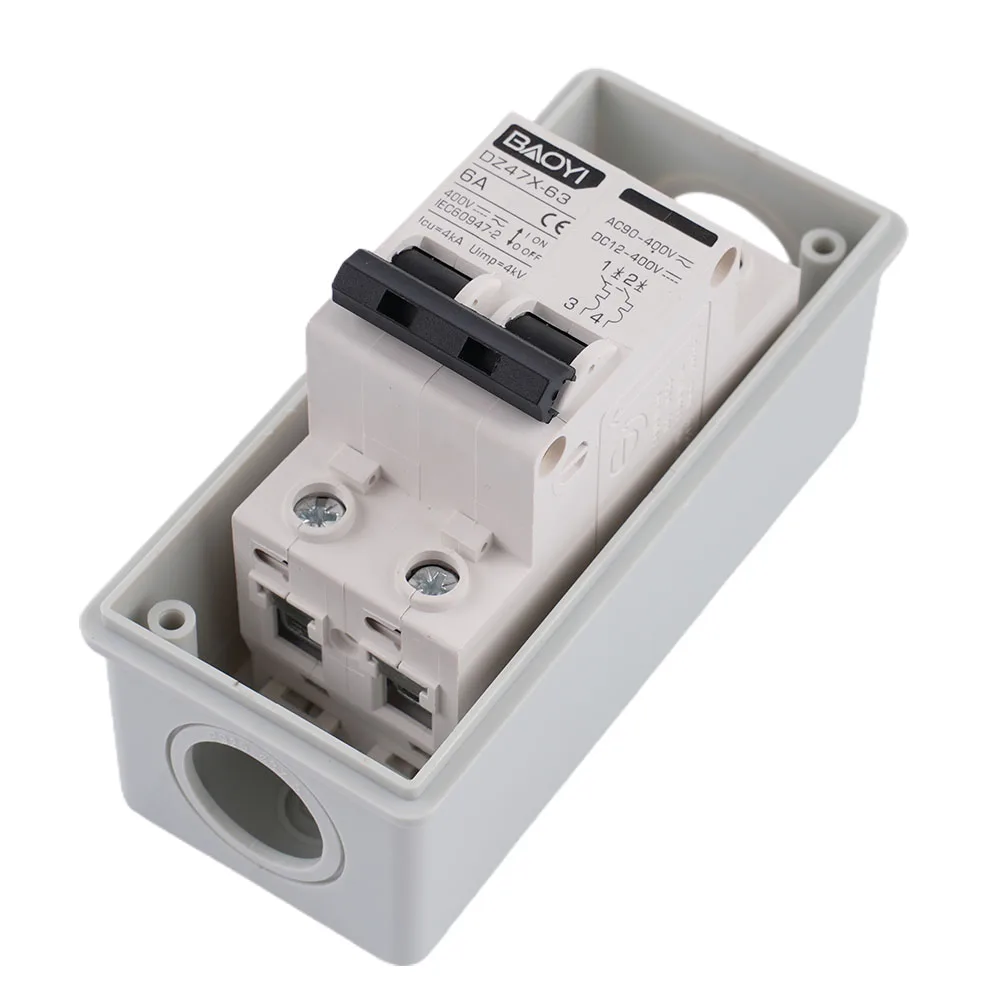 

Circuit Breakers Combiner Box Factory Workshop Miniature Replacement 18*5.5cm 1PC AC400V For Solar Photovoltaics