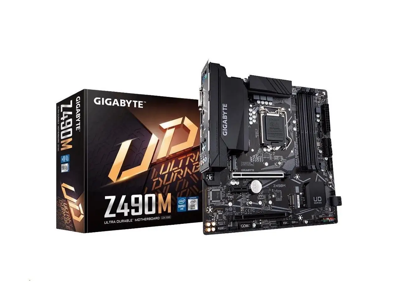 

Gigabyte Z490M Motherboard Intel Z490 LGA 1200 Micro ATX DDR4-SDRAM Motherboard