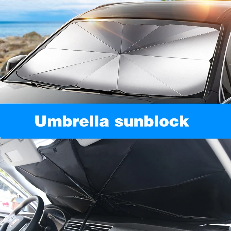 

For Tesla All car models car Front windshield sunshade portable foldable for easy storage Effective UV protection Auto parts