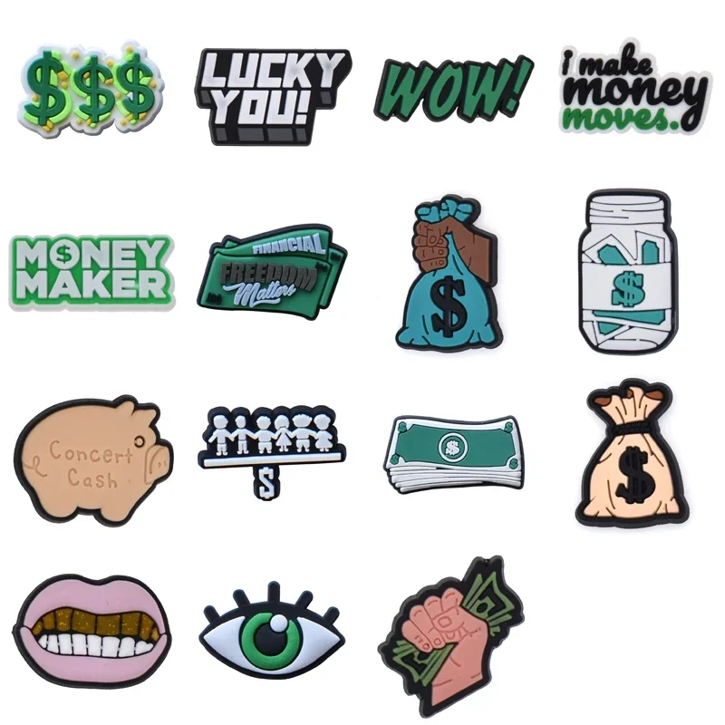 Талисманы для обуви в виде доллара на сумку сандалий женских сабо булавки