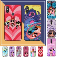 bandai cute cartoon powerpuff girls phone case for redmi note 8 7 9 4 6 pro max t x 5a 3 10 lite pro