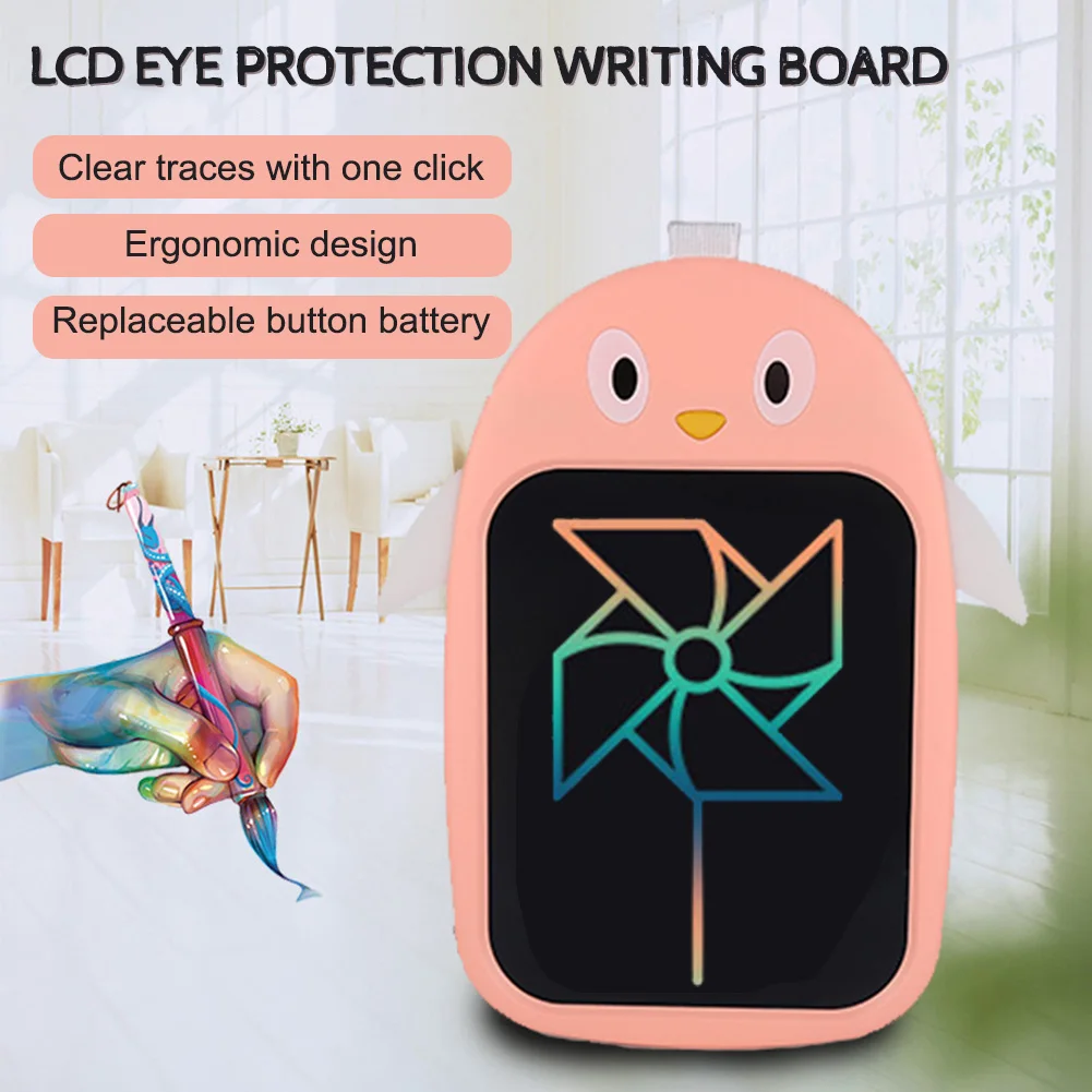 

Writing Tablet With Pen Pencil 8.5in Digital LCD Penguin Writing Board Drawing Tablet Electronic Handwriting Pad For Kid