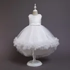 Элегантные платья в цветочек для девочек, платье принцессы на день рождения, Детские свадебные платья, детская Рождественская одежда, Vestido