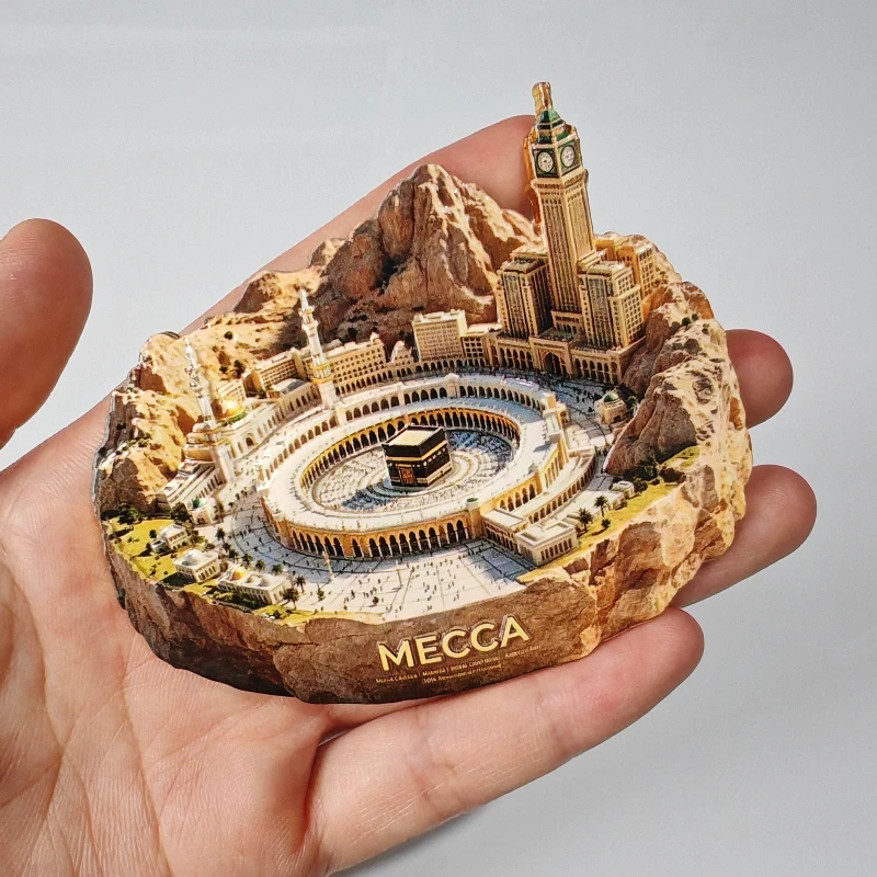 Фото Сувенирные магниты на холодильник из Мекки (Саудовская Аравия): Мечеть аль-Харам, Кааба. Подарки на день рождения. №2