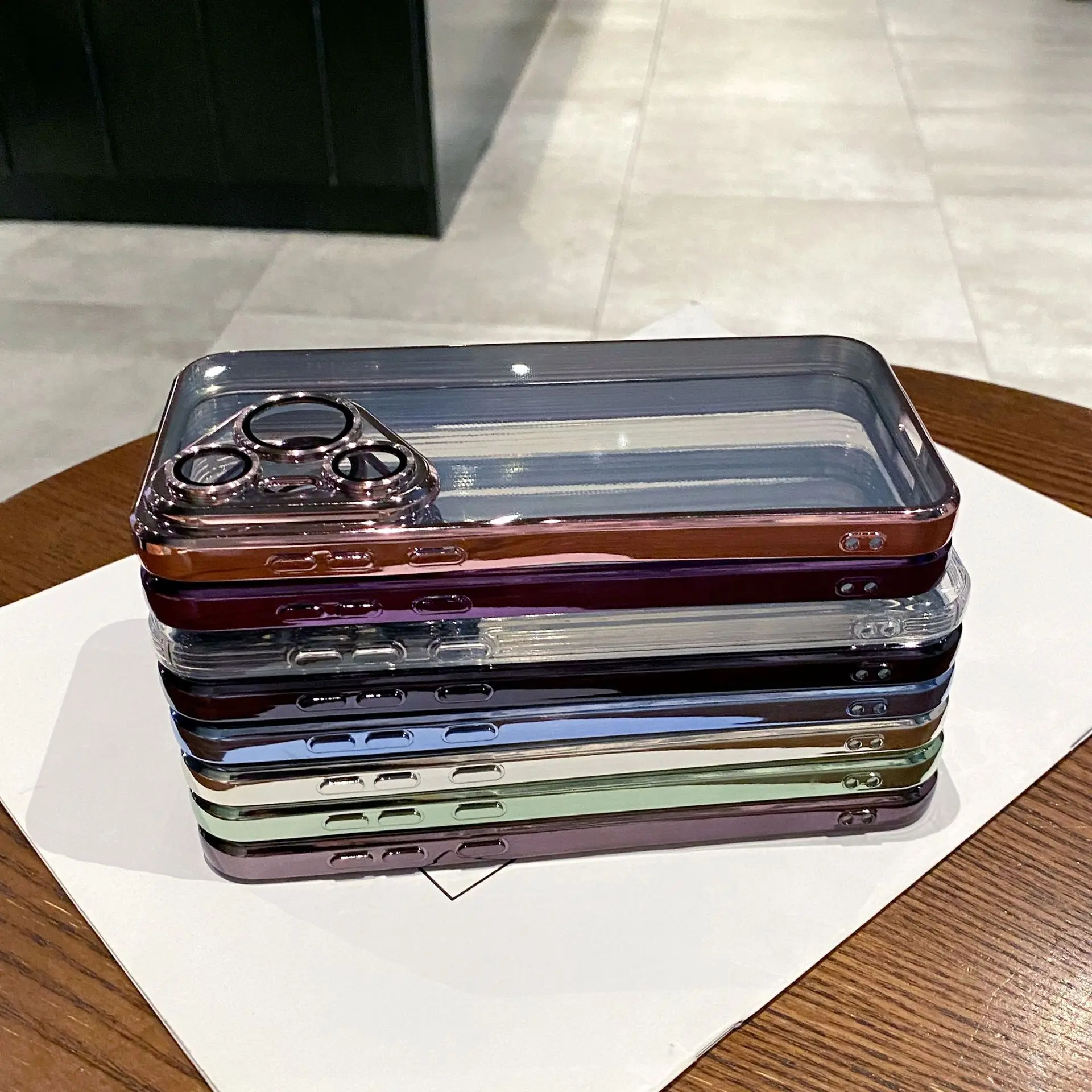 Противоударный гальванический прозрачный мягкий чехол для Huawei Pura 70 Pro