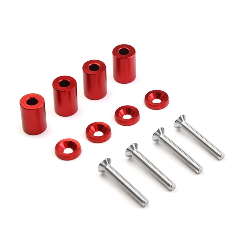 

U90C Engine Hood Vent Spacer Riser Kits Aluminum alloy Bolts Nut Gasket for Cars with 6mm Aperture For Most Turbo Engine