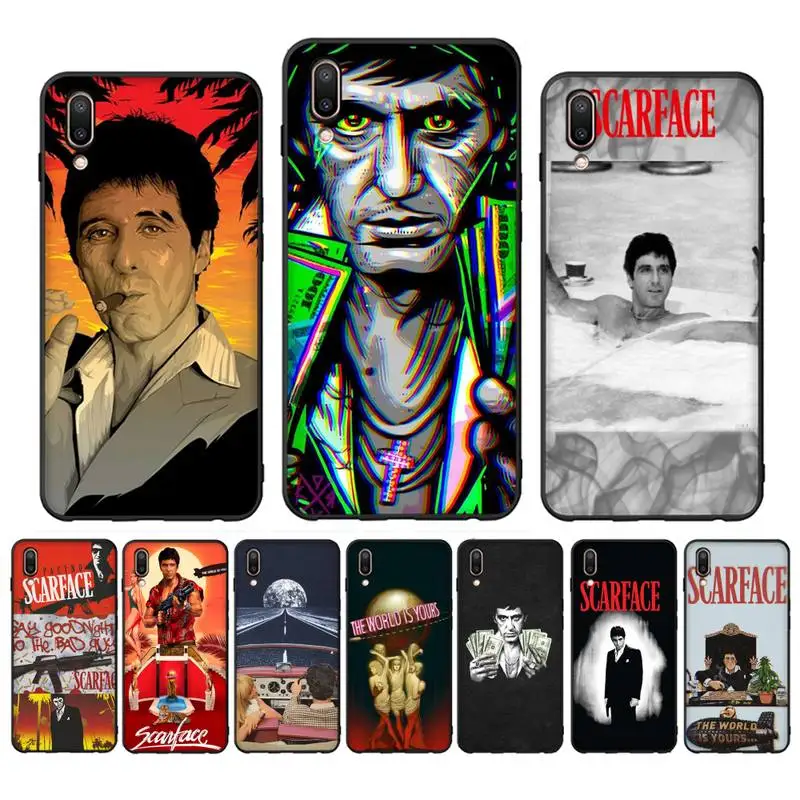 

Scarface 1983 film Al Pacino movie Phone Case Case For Oppo Reno Realme C3 6Pro Cover For vivo Y91C Y17 Y19 Funda Capa