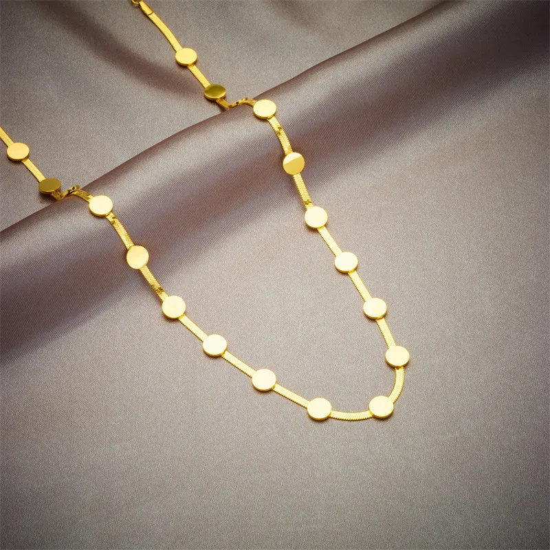 Комплект из колье и браслета нержавеющей стали 316L