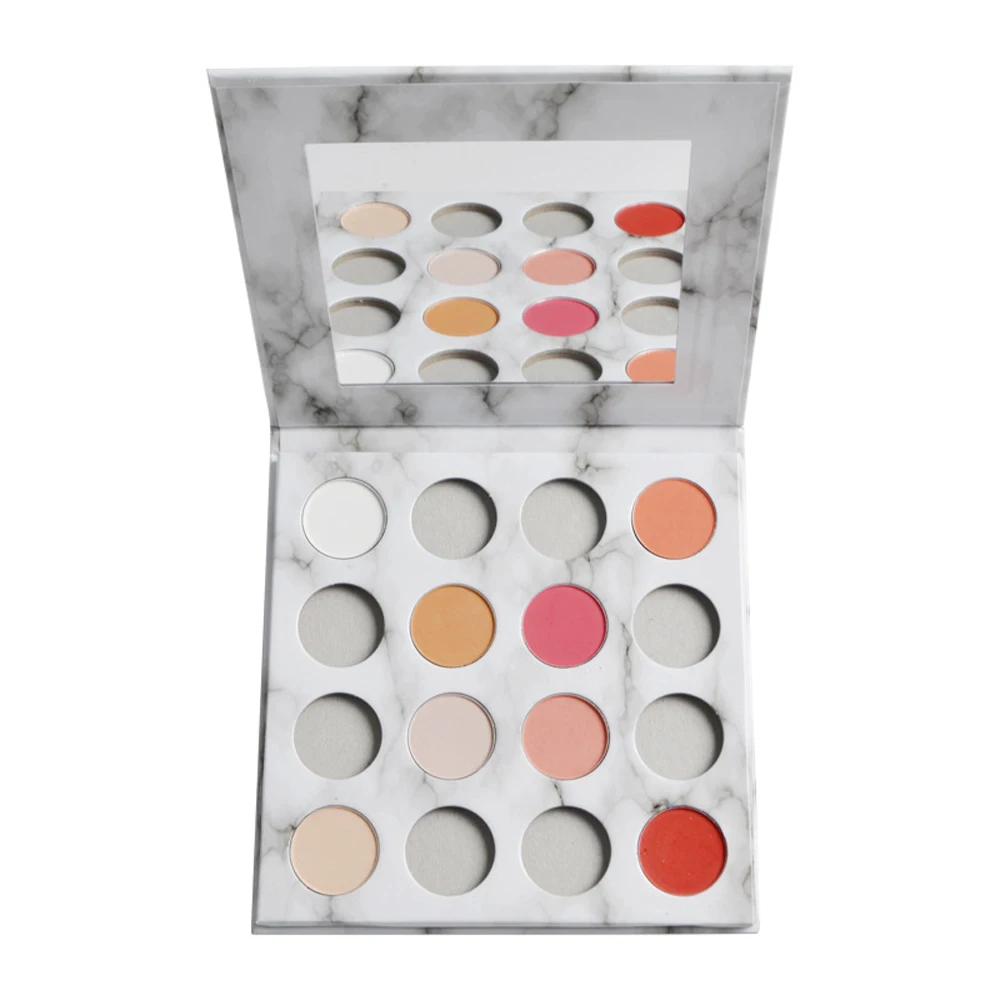 

DIY 16 Colors Eyeshadow Palette Matte Shimmer Lasting Waterproof Shiny Sequins Eye Pigments Makeup Private Label Custom Bulk