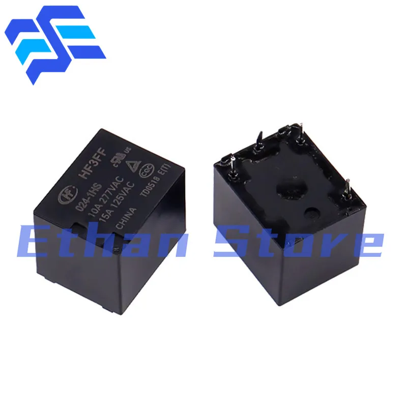 Реле мощности JQC-3FF-005 009 012 24-1HS 1gst 1ZS 4Pin 5Pin HF3FF 005 024 1cav 1ZST HF3FF-005 012-1ZSTF 5В 12В 24В 50 шт.