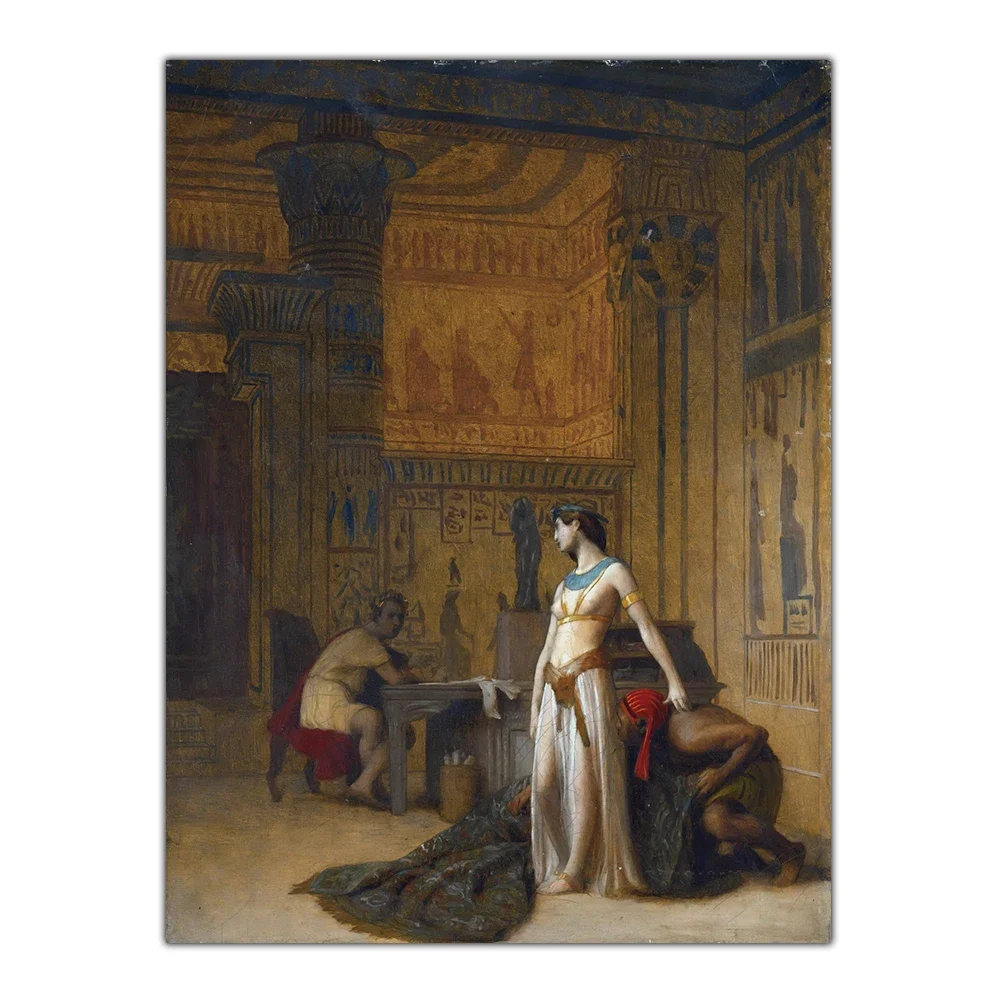 Жан-Леон Гером &quotКлеопатра и Цезар&quot Холст Картина маслом Эстетическое