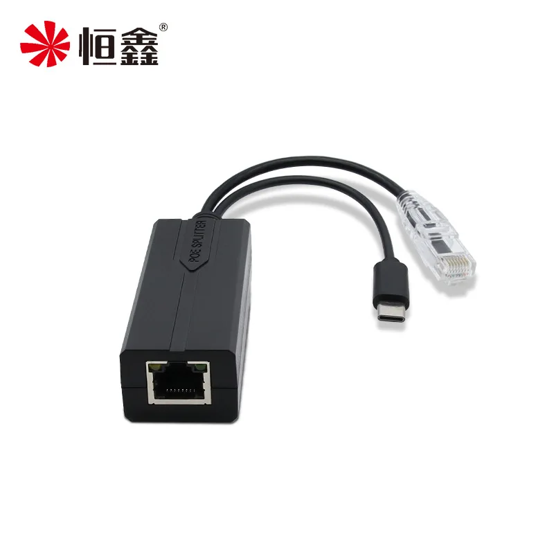 Gigabit TYPE-C 5V POE Spliter Adapter Cable Power Supply Module  for IP Camera Ethernet 1000Mbps