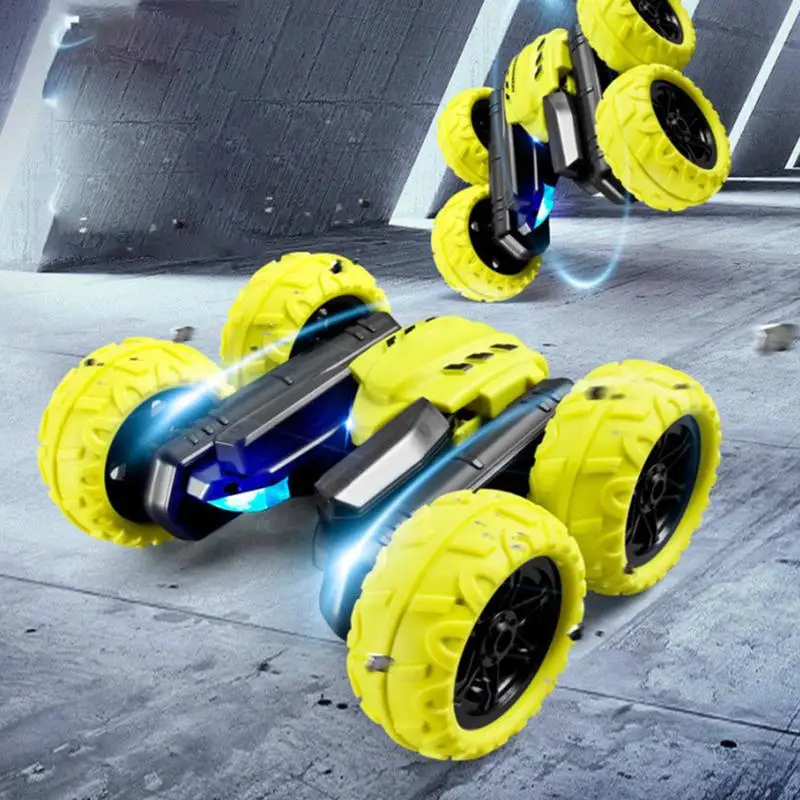 Автомобиль с дистанционным управлением двухсторонний вращающийся на 360 градусов