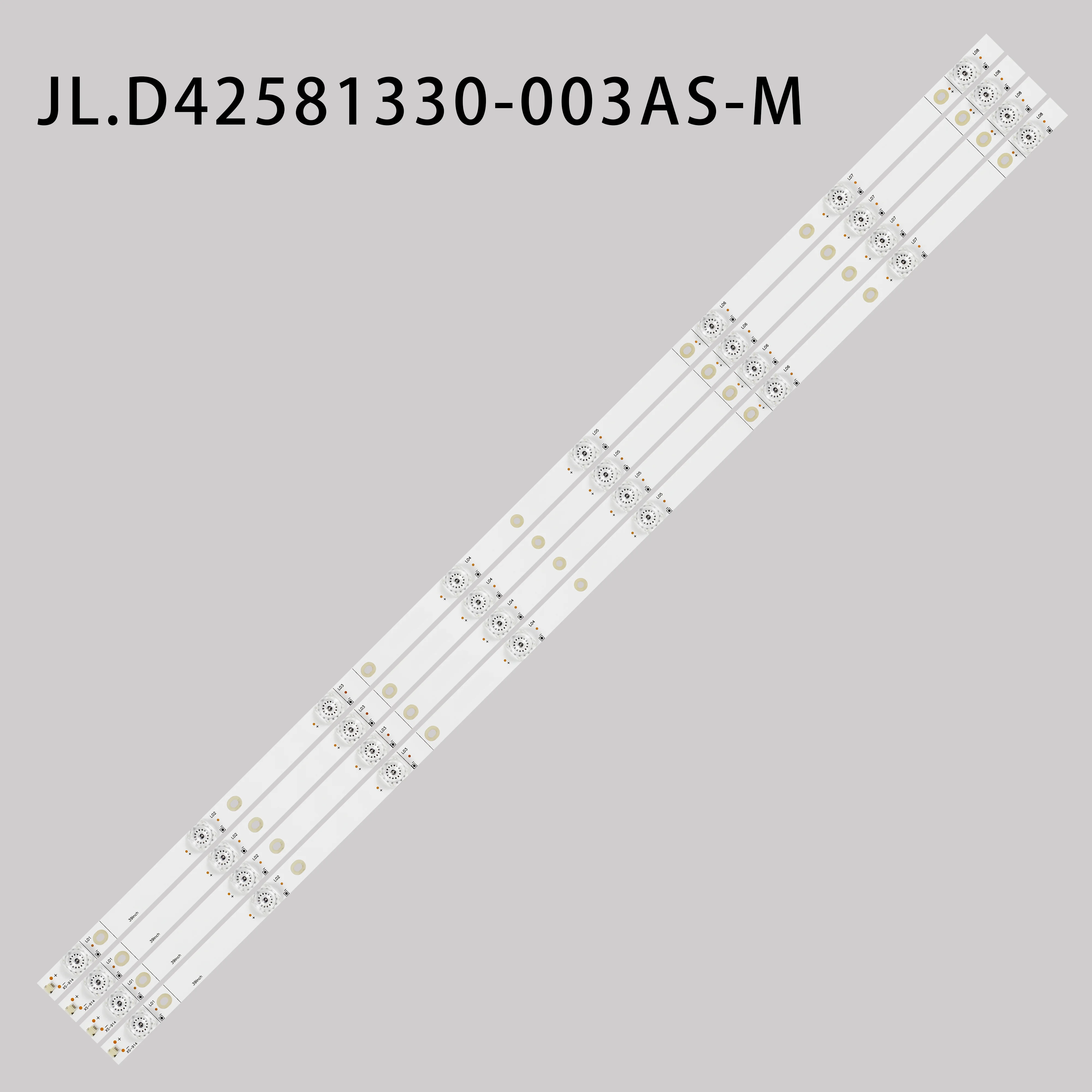 

LED Backlight strip 8 lamp JL.D42581330-003AS-M for Hisense 43'' TV HZ43H50Y H43A6100 43RGE JHD425S1U51-T0 TH-43FX500C