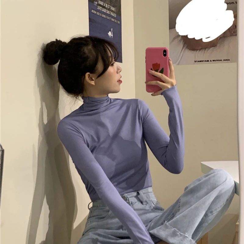 Новая осенне-зимняя женская верхняя одежда без подкладки с высоким воротником в