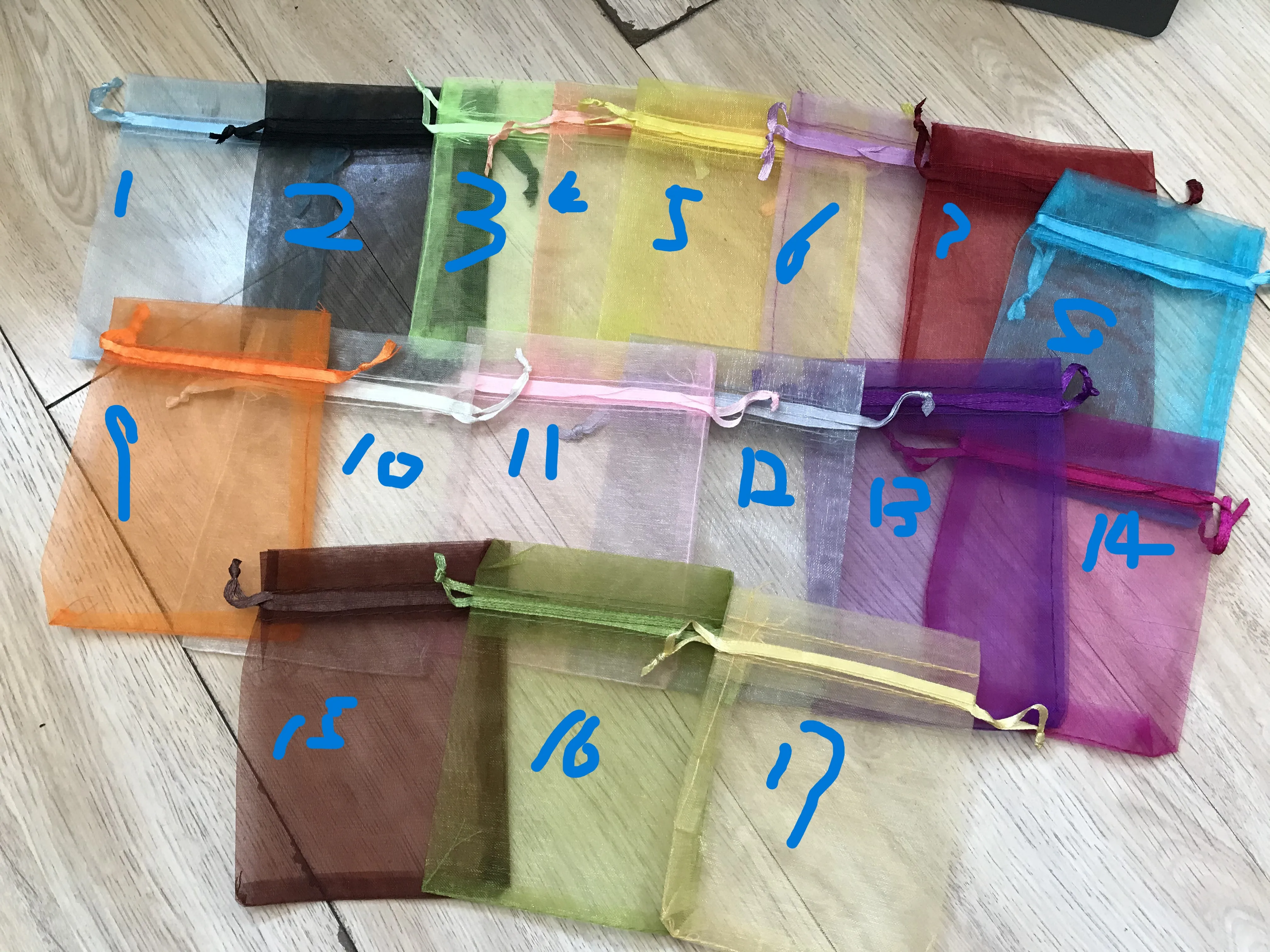 

Подарочные пакеты из органзы KKAYLEE, 30 шт.
