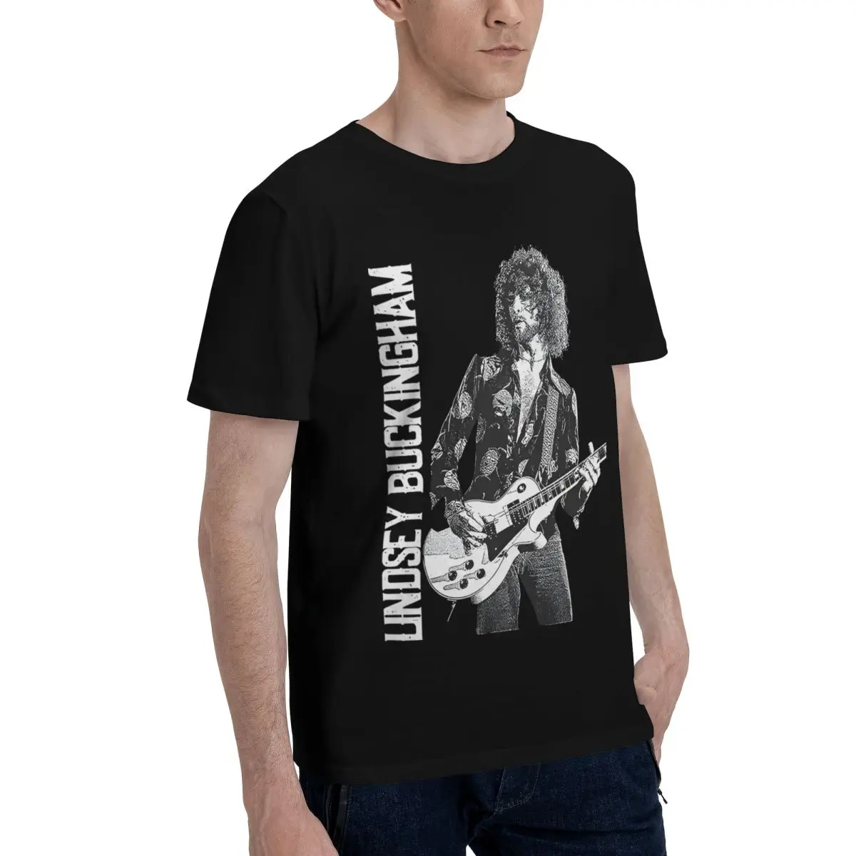 Фото Lindsey Buckingham 100% algodón Casual Transpirable Confortable Lindo Camisetas для мужчин Camisa para hombres №2