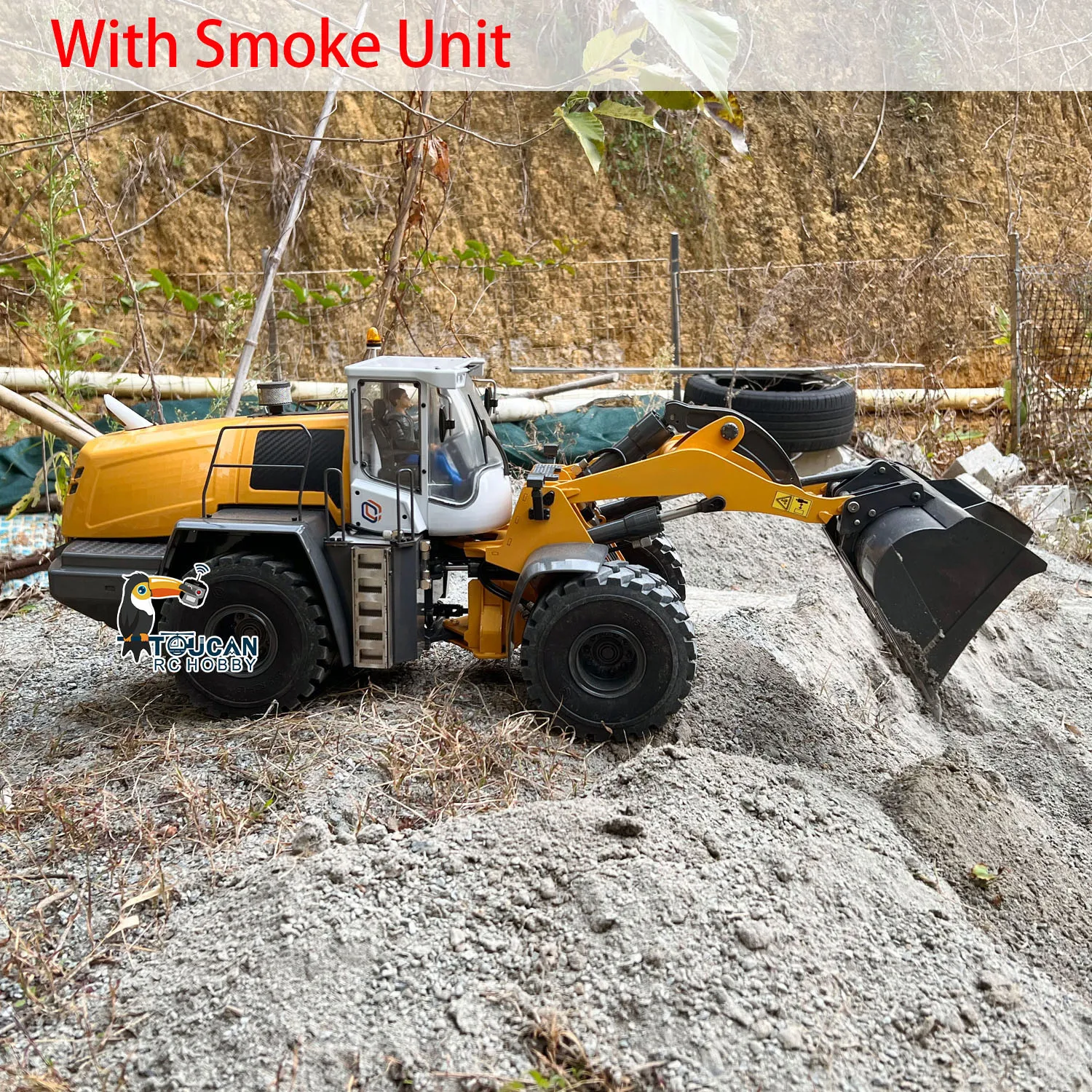 XDRC 1/14 580 RC Гидравлический погрузчик Строительная техника Дымовой звук Свет