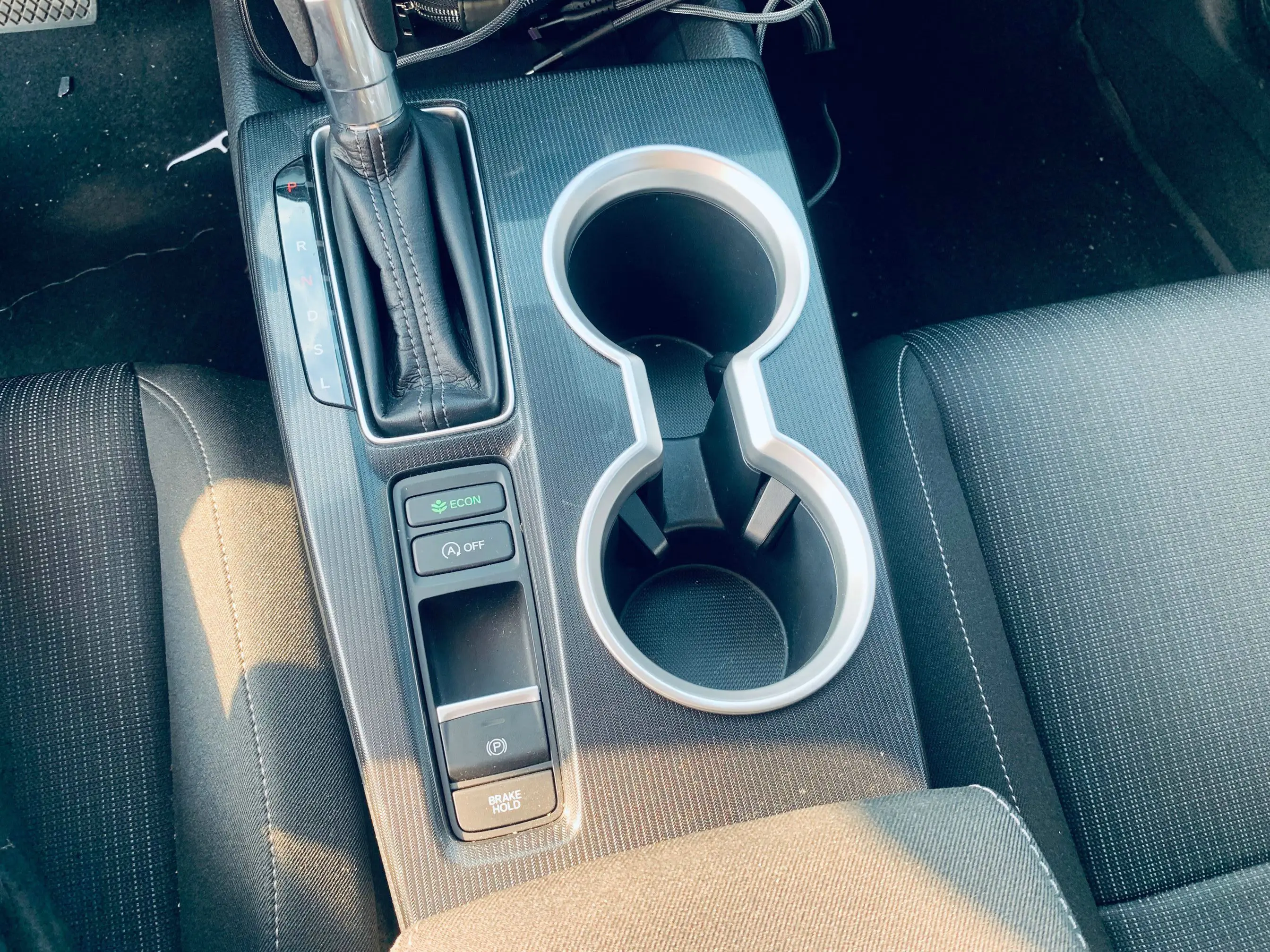 

ABS Matte Front Holder Water Cup Frame Decor Cover Trim For 2022-2023 Honda Civic 1pcs