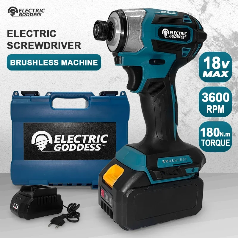 DTD173 Бесщеточная аккумуляторная электрическая отвертка высокой мощности 180 Нм