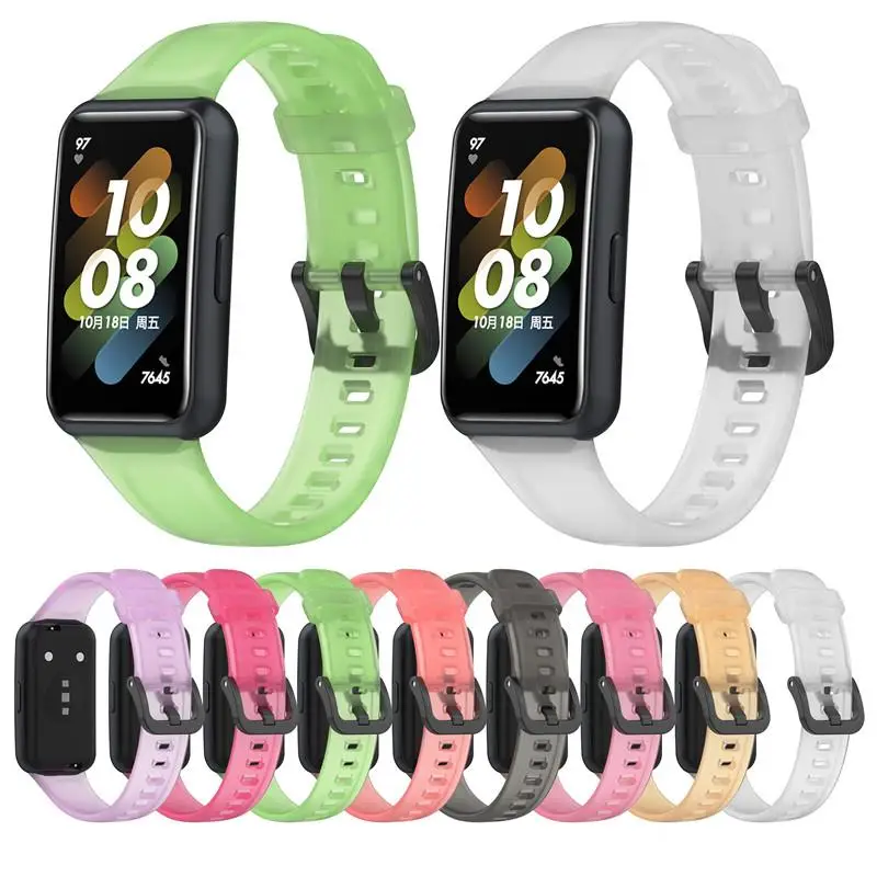 

Silicone Strap For Huawei Band 7 Honor Band 6 Smart Watch Solid Color Wristband For Huawei band 6 Pro Wristband Bracelet
