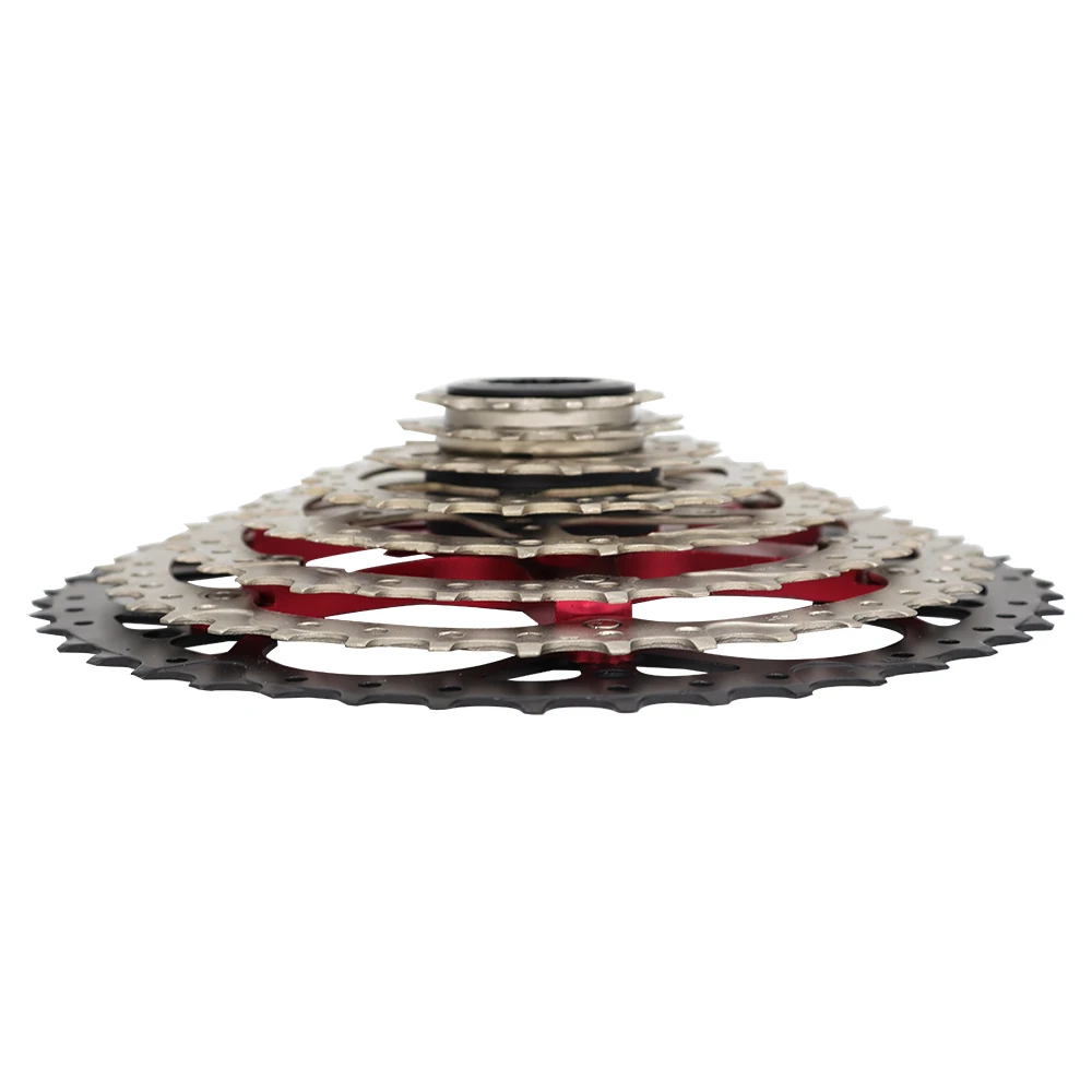 SUNSHINE 8-скоростная 11-25/28/32/36/40/42/46T велосипедная серебристая кассетная звездочка для