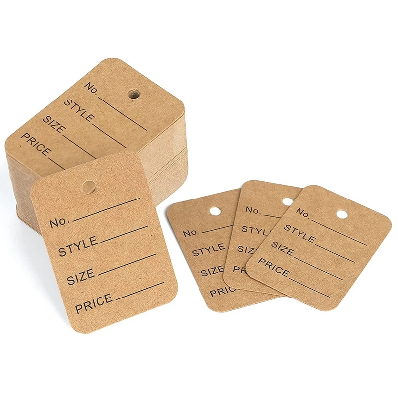 

1000 PCS Price Tags Clothes Size Tags Coupon Tags Making Tag Store Tags Clothing Tags, 1.94 X 1.38Inch