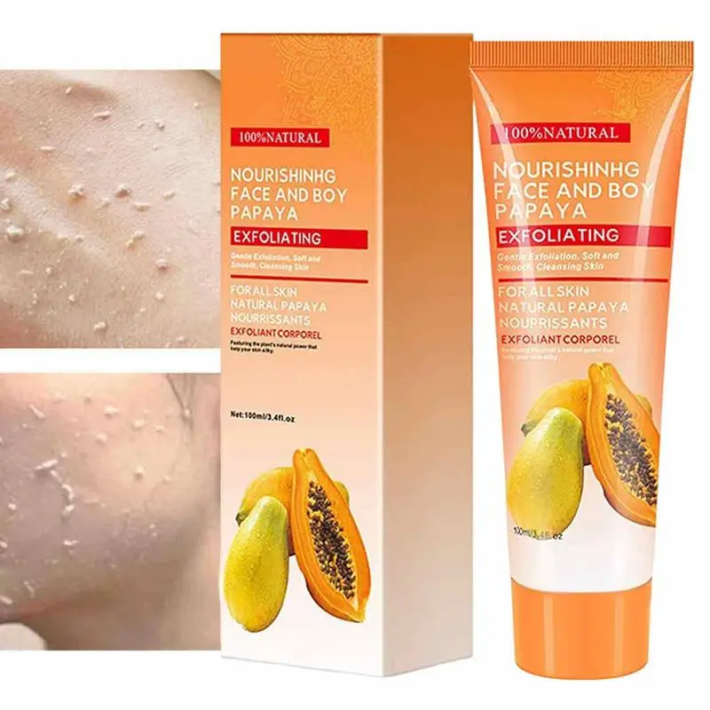

Papaya Skin Whitening Cream Papaya Deep Peeling Face Scrub 100g Brightening Peeling Scrub With Papaya Extract For Men And Women