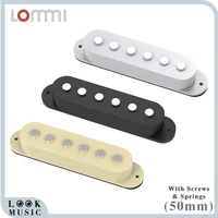 lommi single coil pickup middle pickup for strat style st electric guitar parts 50mm blackwhitecream cover