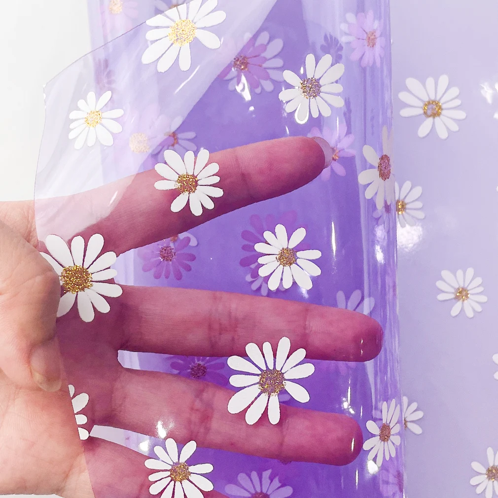 Прозрачные ПВХ листы из искусственной кожи 46x135 см