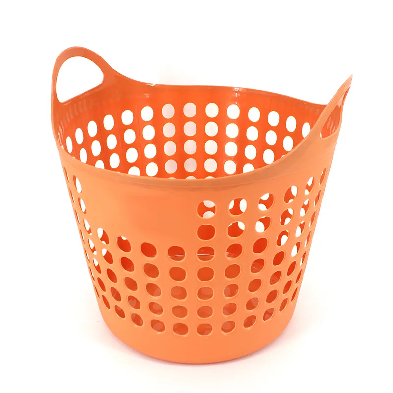 

Factory Wholesale Hollow Dirty Clothes Basket Portable Plastic Sundries Basket Household Goods Storage Basket Dirty