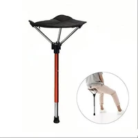 One Leg Stool Mini Portable Retractable Stool Adjustable Outdoor Furniture Folding Chair Camping Hiking Fishing Line Up