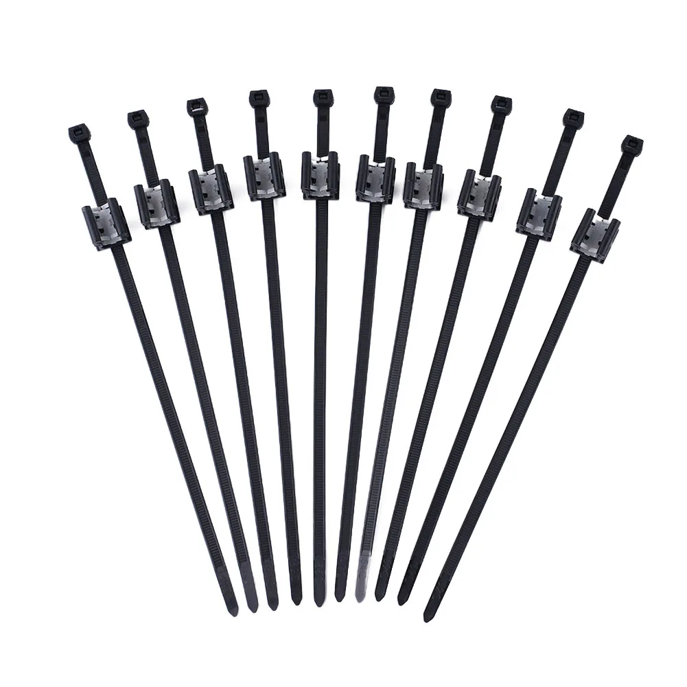 

10pcs Cable Ties Solar Black PV Edge Clip Cable Fixed Fasteners Clips Zip Strap For Solar Module Frame Edge Clip