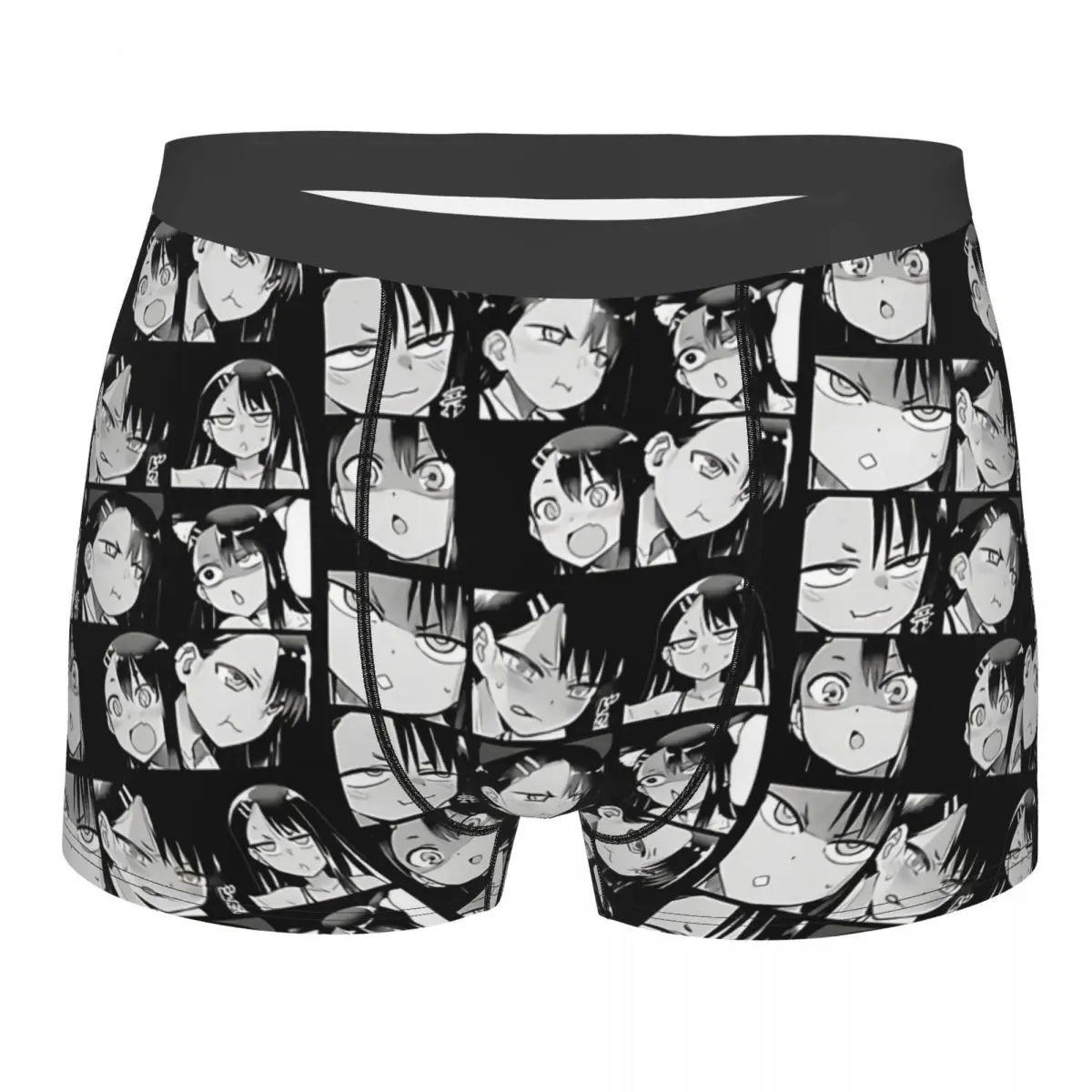 

Мужские дышащие трусы с принтом Face Don't toy with me miss Nagatoro