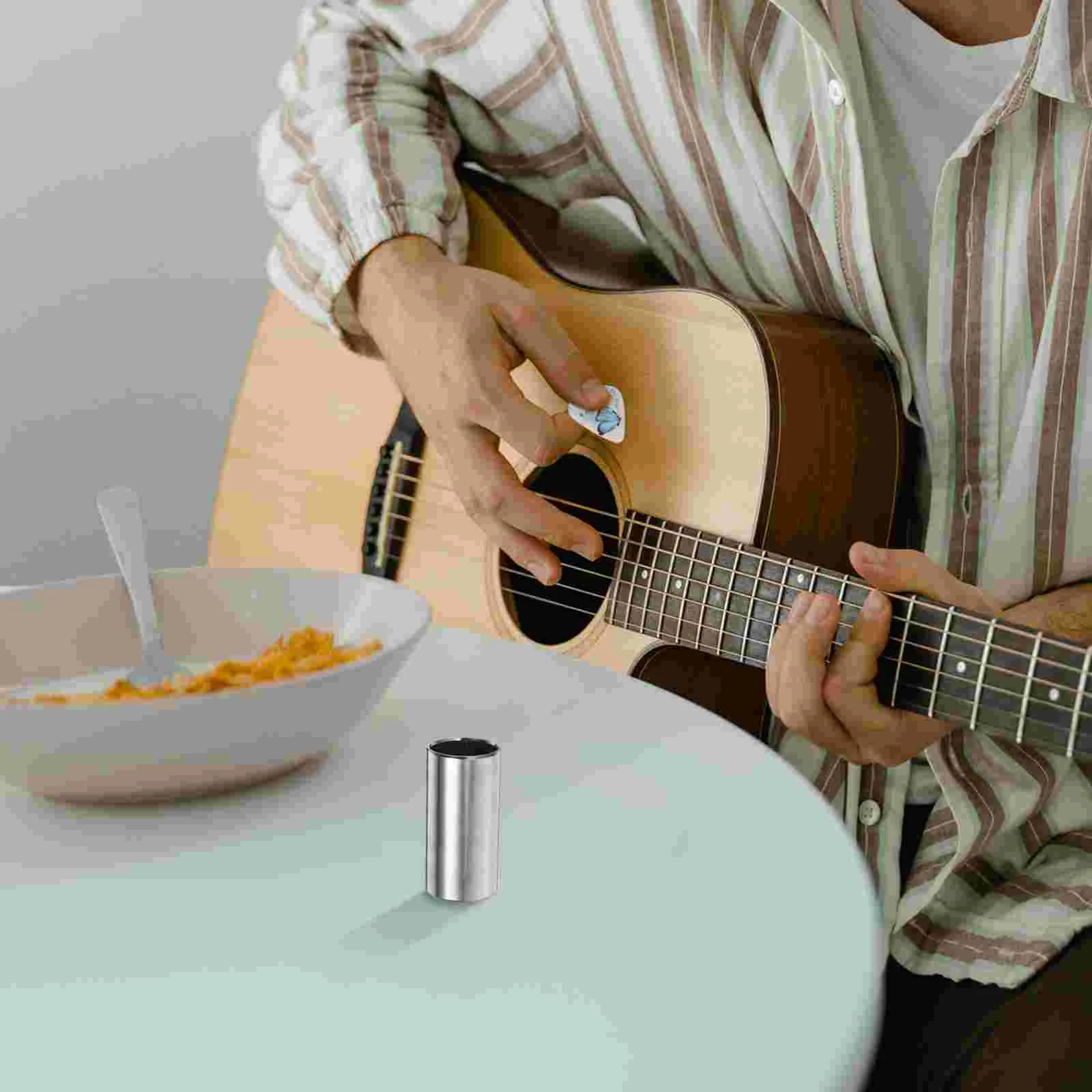 2 шт. гитара трубка для пальцев слайд аксессуары бас-гитары кольцо из нержавеющей