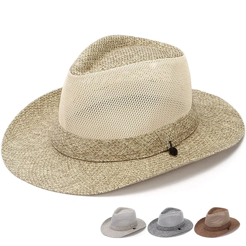 

Hat Men's Summer Mom And Dad Sun Hat Thin Breathable Top Hat For Middle-aged And Elderly Outdoor Breathable Sun Hat