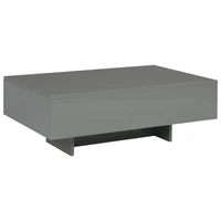 low coffe table coffee tables for living room tables casual decor high gloss gray 33 5x21 7x12 2 mdf