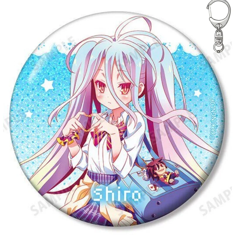 Фото Брелок-подвеска из акрила NO GAME NO LIFE 15 см: Шви, Широ, Джирриль, Изуна, Хацусе. Изысканные товары, подарки для фестивалей. №5