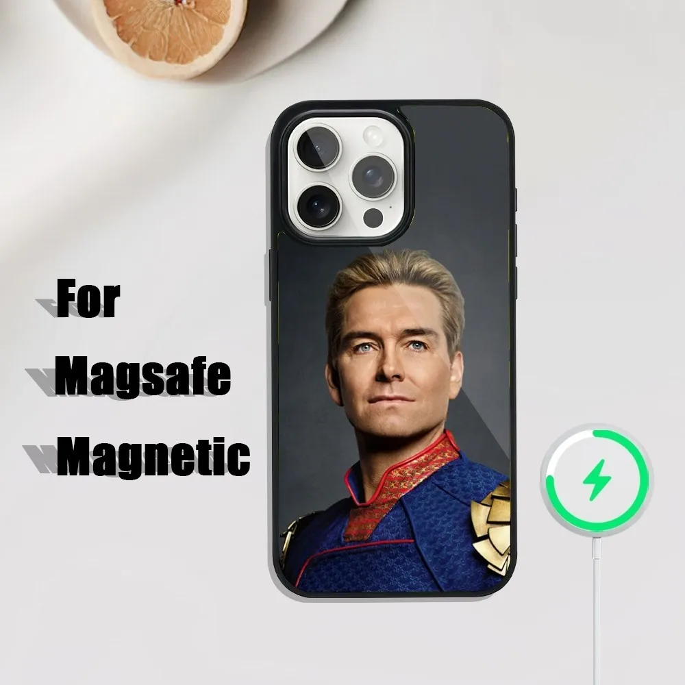 The H-HomelanderS Phone Case For iPhone 16 15 14 13 12 11 Plus Pro Max Mini Magsafe Magnetic Wireless Charging