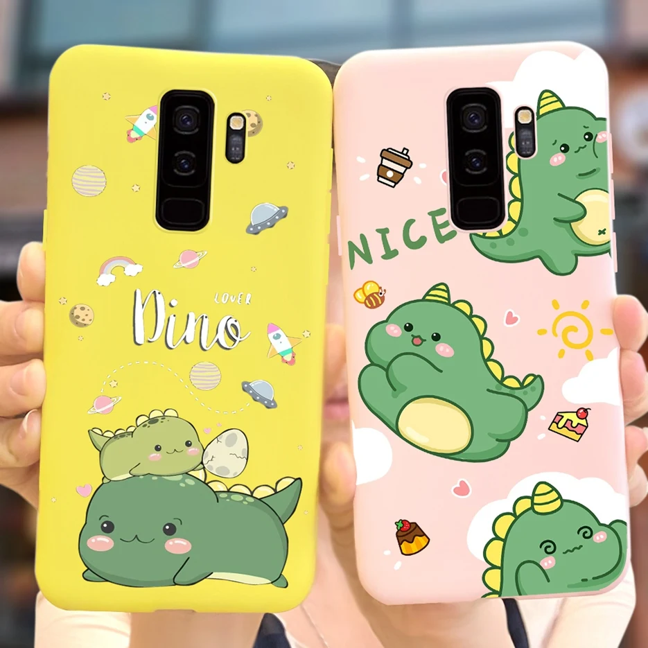 Чехол для Samsung Galaxy S9 Plus милый мультяшный динозавр мягкий силиконовый чехол