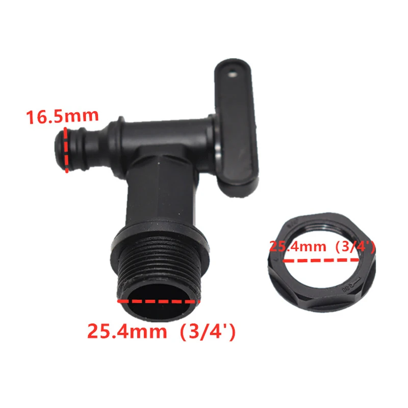 

1pc Ton Joints Taps Barrel Plastic Adaptor Connectors Home Garden Switch Threaded Connector To Barrel Joint Replacement