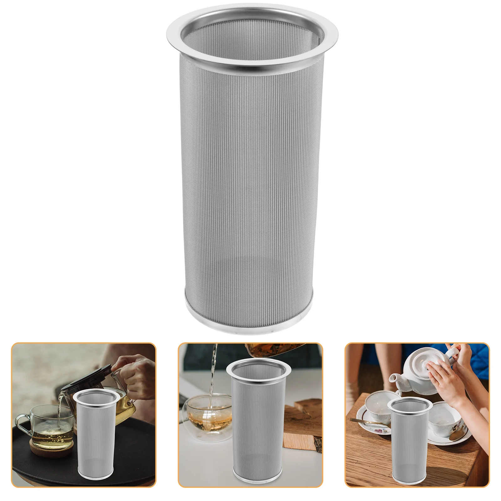 

15cm Coffee Brew Tube Drinks Tea Mesh Filter Infuser Stainless Steel Hop Strainer Coffee Tea Filter Reusable Filter for Wide