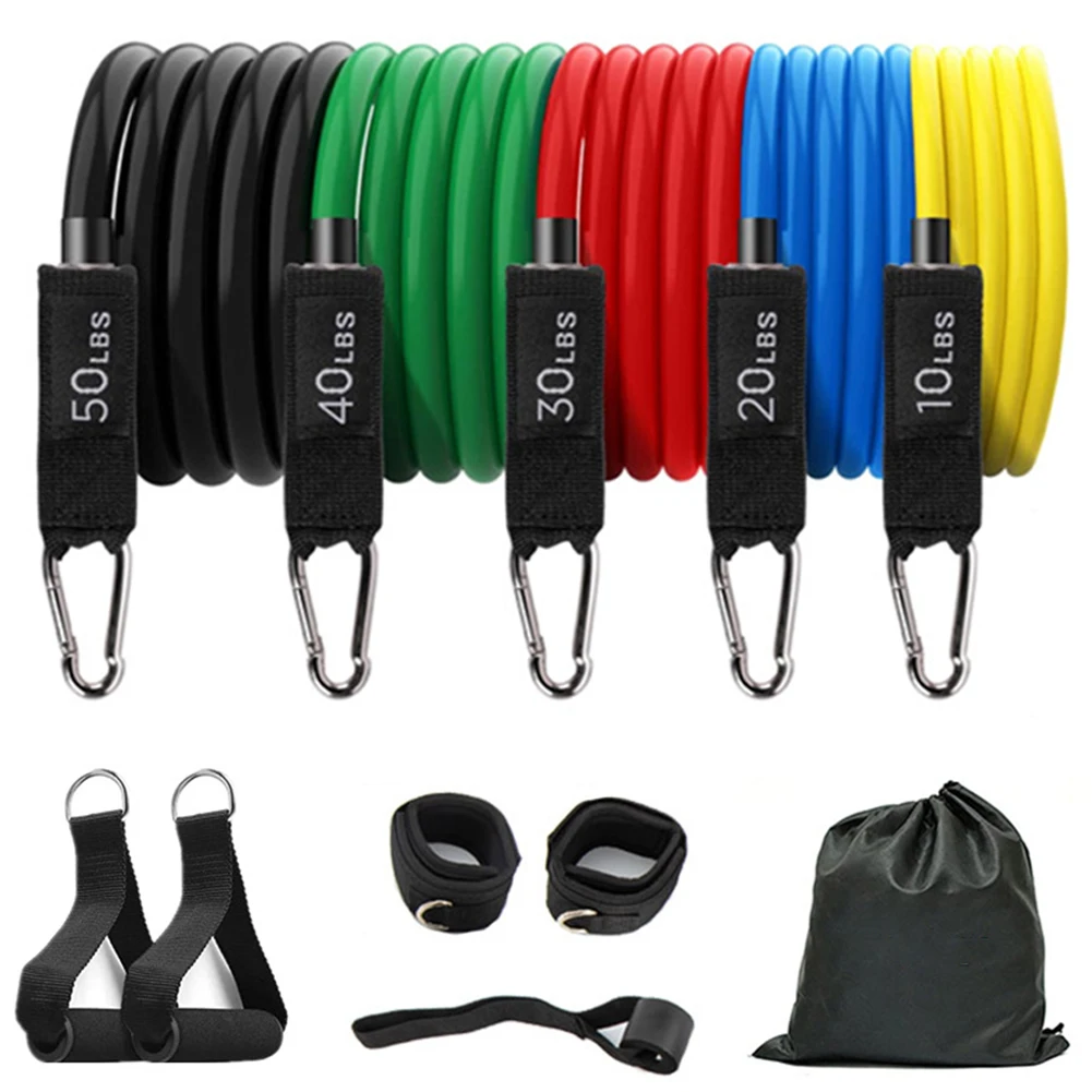 

Resistance Band Set Exercise Band with Door Anchor Leg Ankle Band for Resistance Training Physical Therapy Home Workout