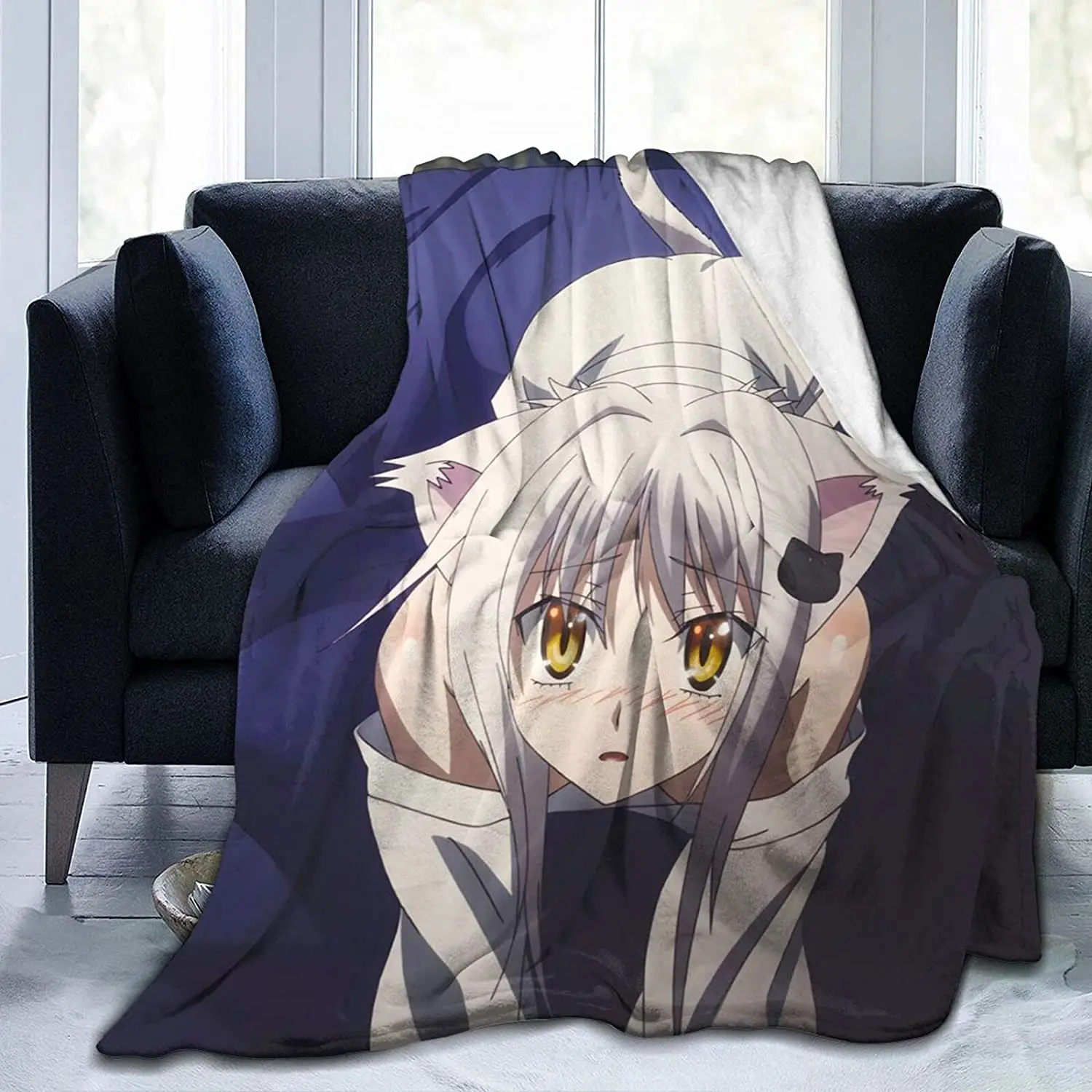 

Koneko Toujou Fluffy Soft and Comfortable Blanket, Anime Warm Embrace of Sympathy