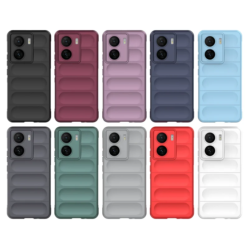For IQOO Z7 5G Case For  IQOO Z7 Cover Funda Shell Multicolor Soft Silicone TPU Protective Phone Bumper For IQOO Z7