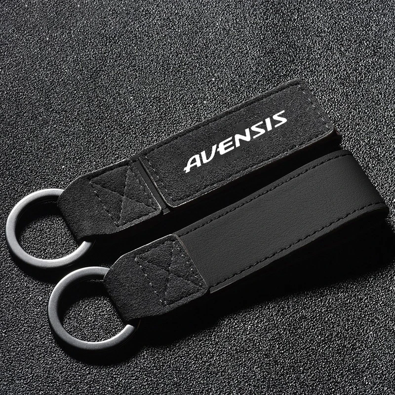 Новый замшевый кожаный анти-потерянный автомобильный брелок с подвеской и