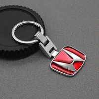 car metal emblem personality styling keychain for honda civic dio accord odyssey fit crv hrv jazz cbr vtx z key ring accessories