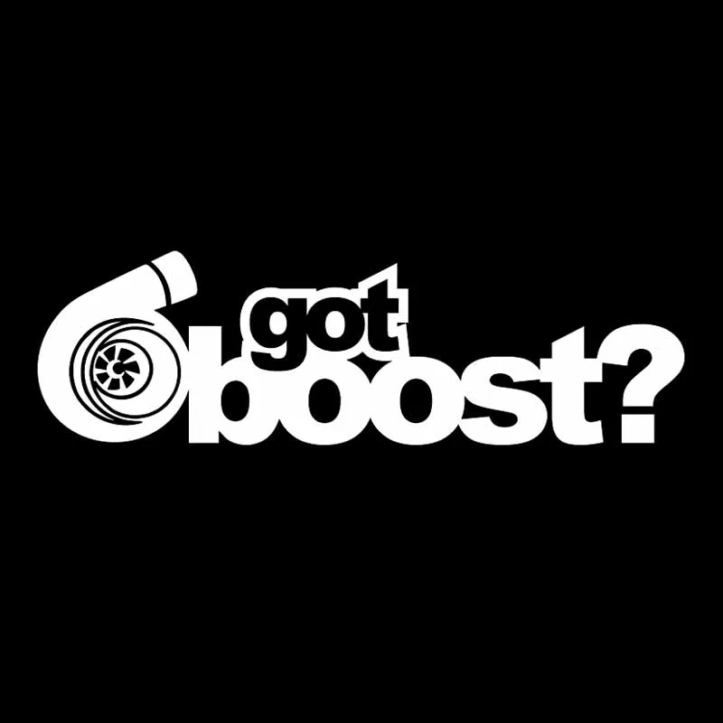 

Виниловая наклейка для автомобиля Got Boost, улучшенная турбо-надпись, черная/серебристая, 12,7 см * 3,8 см
