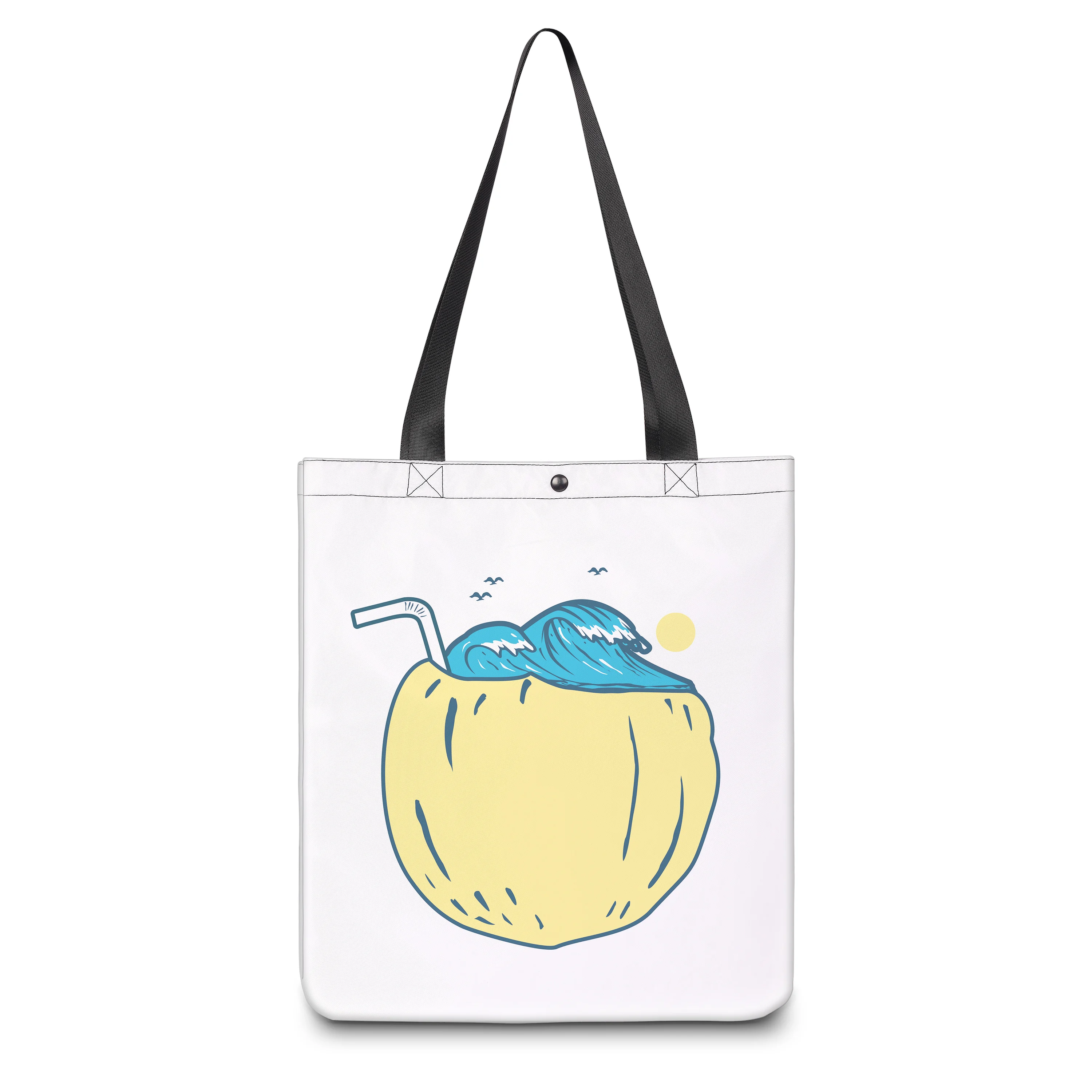 

Canvas Durable Ladies Shopping Bag Free Customized Portable Party Outing Travel Leisure Student Versatile Reusable Foldable